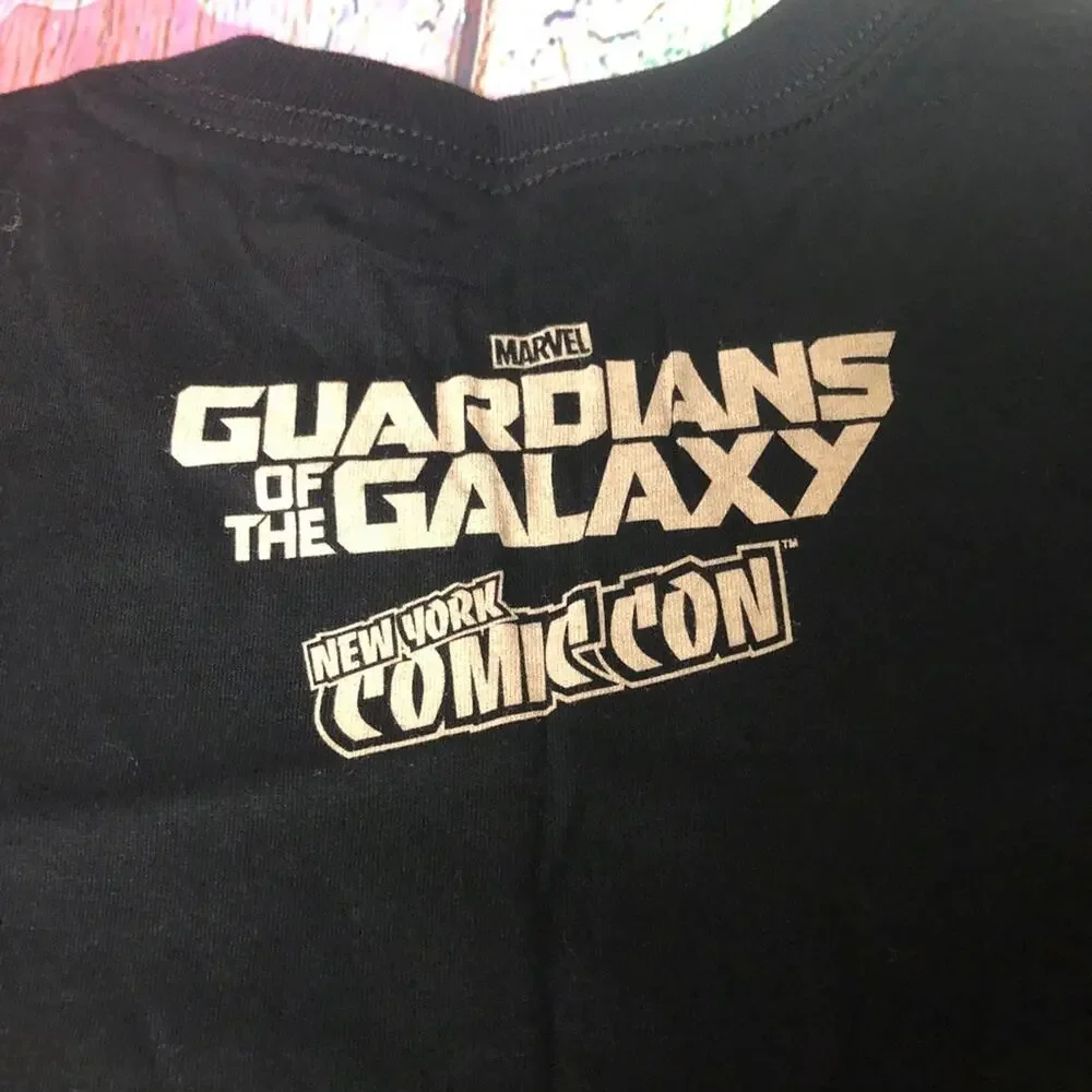 Marvel Guardians of the Galaxy Graphic T-Shirt Womens Small Black NYCC Exclusive - Picture 5 of 6